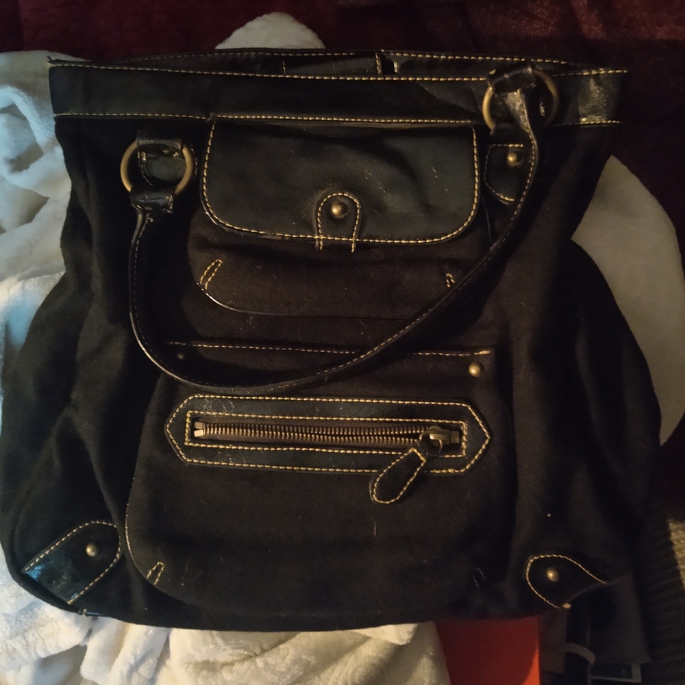 Black Fabric Purse